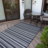 Ecology Outdoor Rug Black 300BL by The Rugs