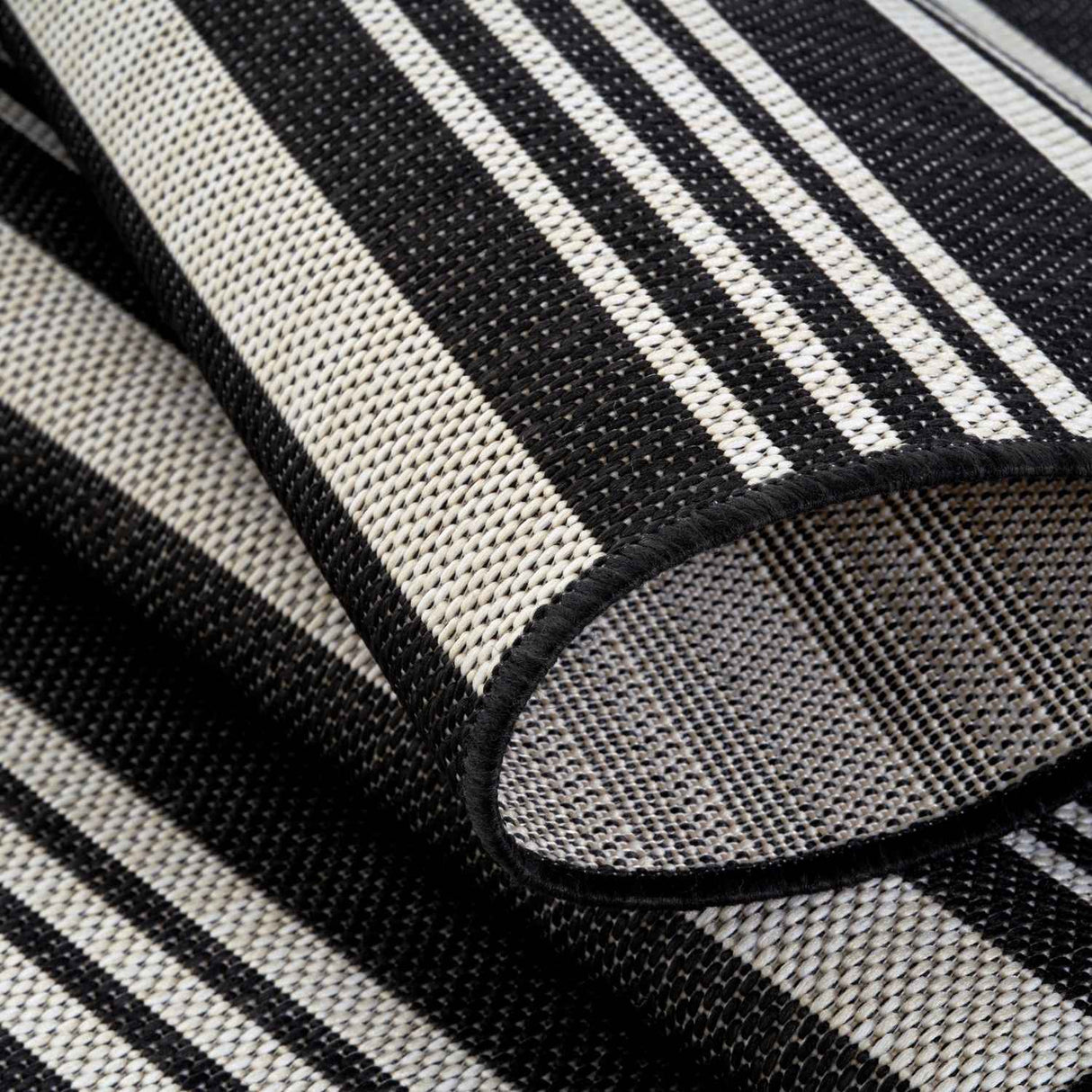 Ecology Outdoor Rug Black 300BL by The Rugs