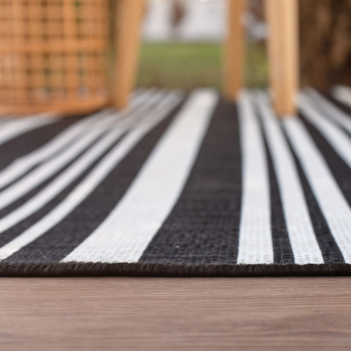 Ecology Outdoor Rug Black 300BL by The Rugs
