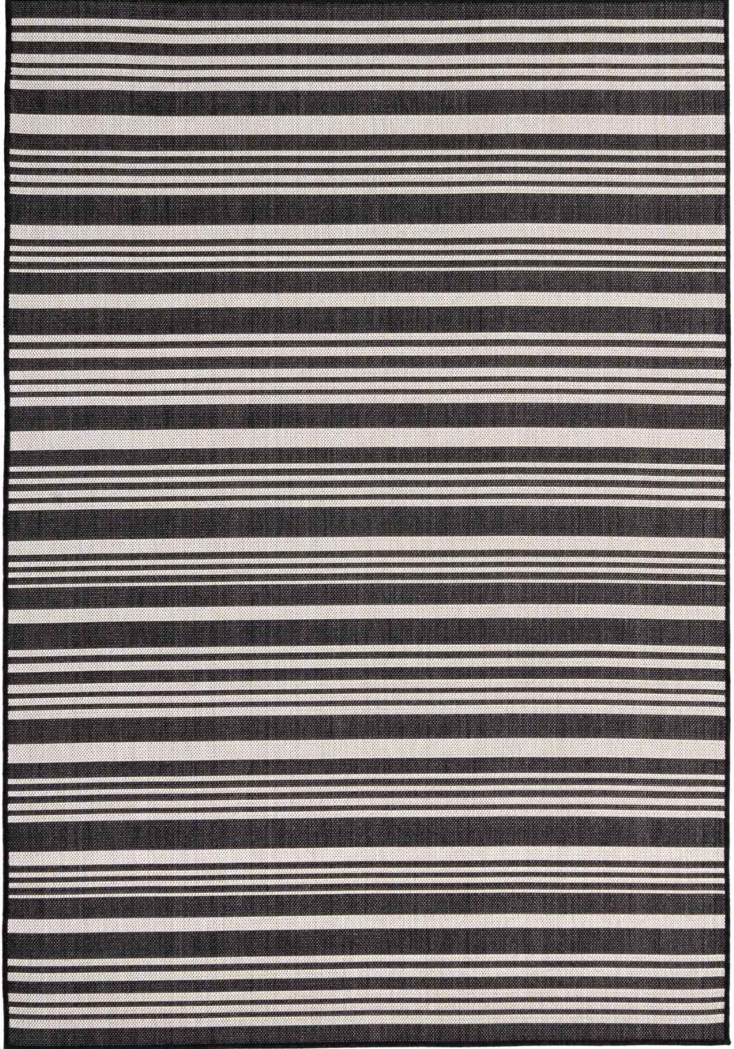 Ecology Outdoor Rug Black 300BL by The Rugs