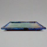 Yorkshire Bonsai Blue Glazed Rectangle Drip Tray - 30cm