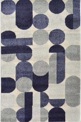 The Rugs Villa Blue Abstract Rug
