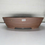 Yorkshire Bonsai Unglazed Brown Oval Bonsai Pot - 31cm