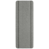Washable Designer Bordered Grey Rug | 116G