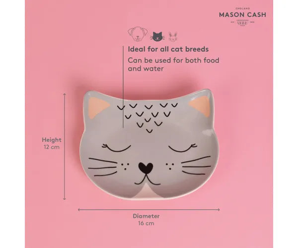 Mason Cash Smokey Cat Bowl, 16x13cm