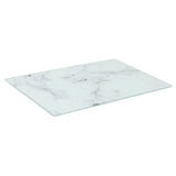 Rinkit Rectangle Glass Chopping Board Marble - 30cm x 20cm