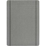 Washable Designer Bordered Grey Rug | 116G