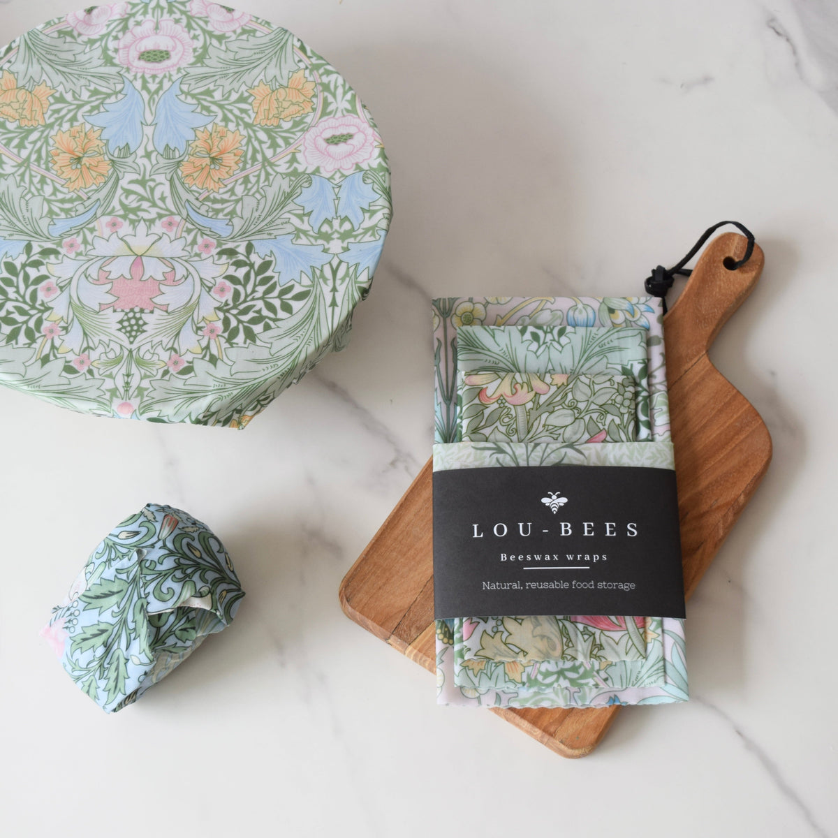 Lou-bees Simply Nature Beeswax Wraps Set