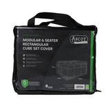 Etree Premium Modular 6 Seater Rectangular Cube Set Cover - 212 X 132 X 65 H