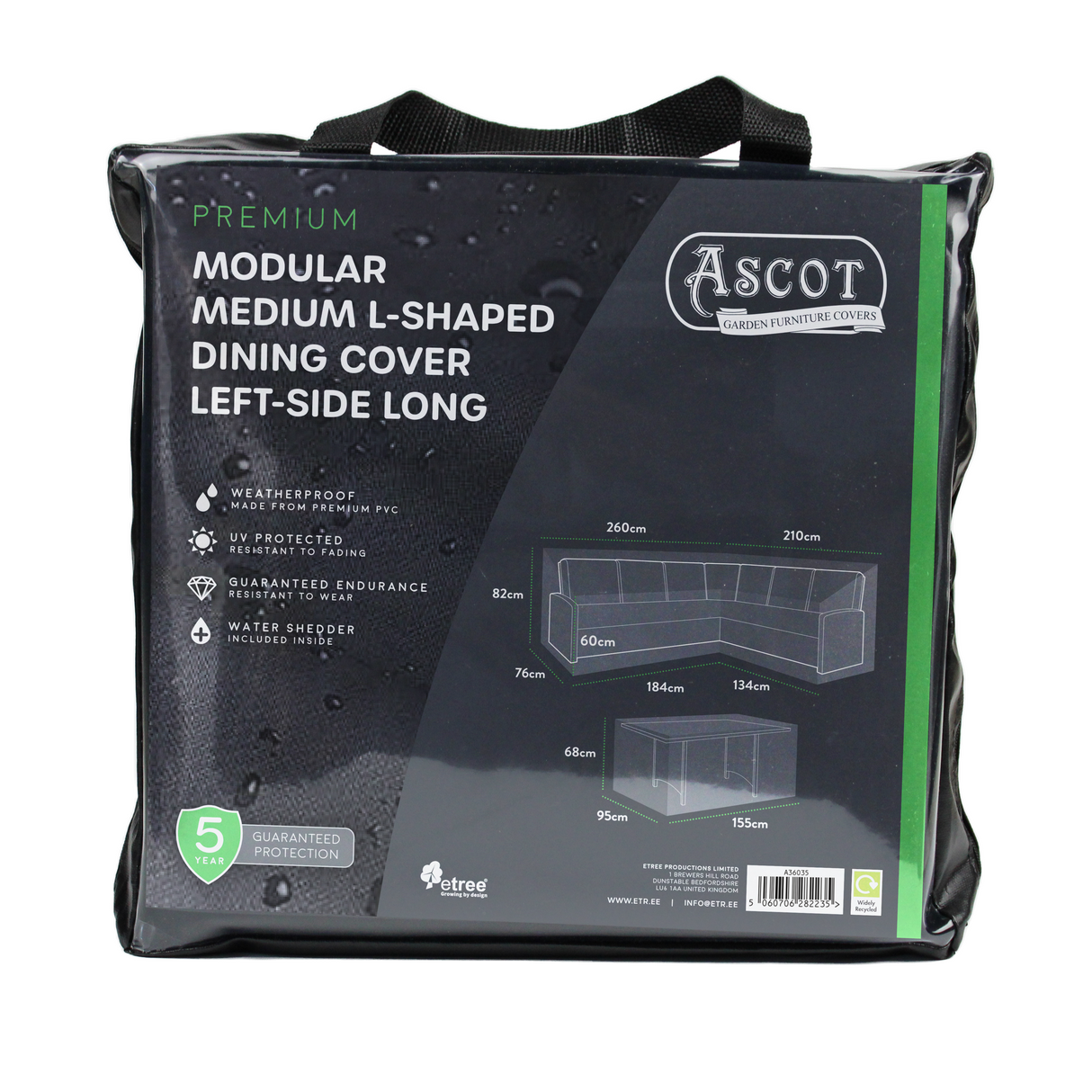 Etree Premium Modular L-Shaped Dining Set Cover – Medium
