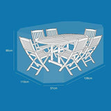Etree Standard Medium Oval Patio Cover, Reversible Green & Black