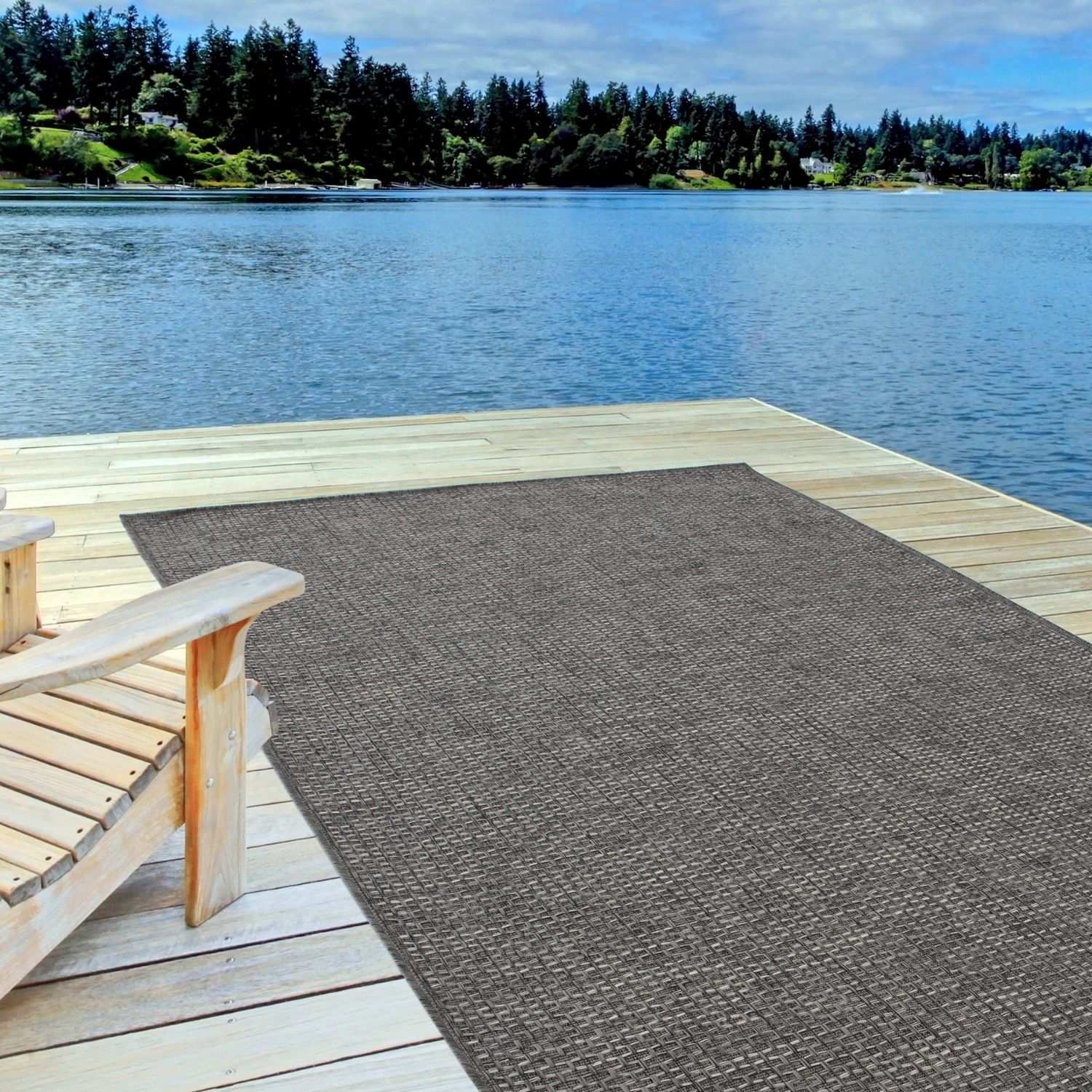 Magic Outdoor Rug Dark Grey - The Rugs