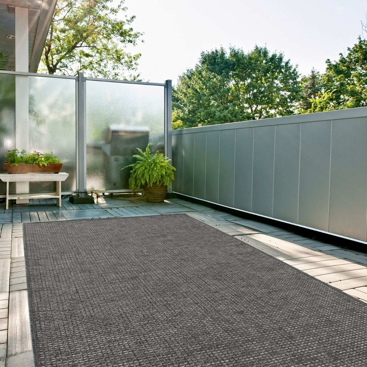 Magic Outdoor Rug Dark Grey - The Rugs