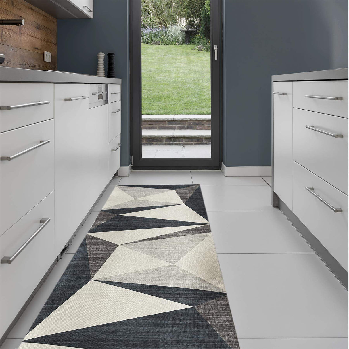 The Rugs Tokyo Geo Blue Rug