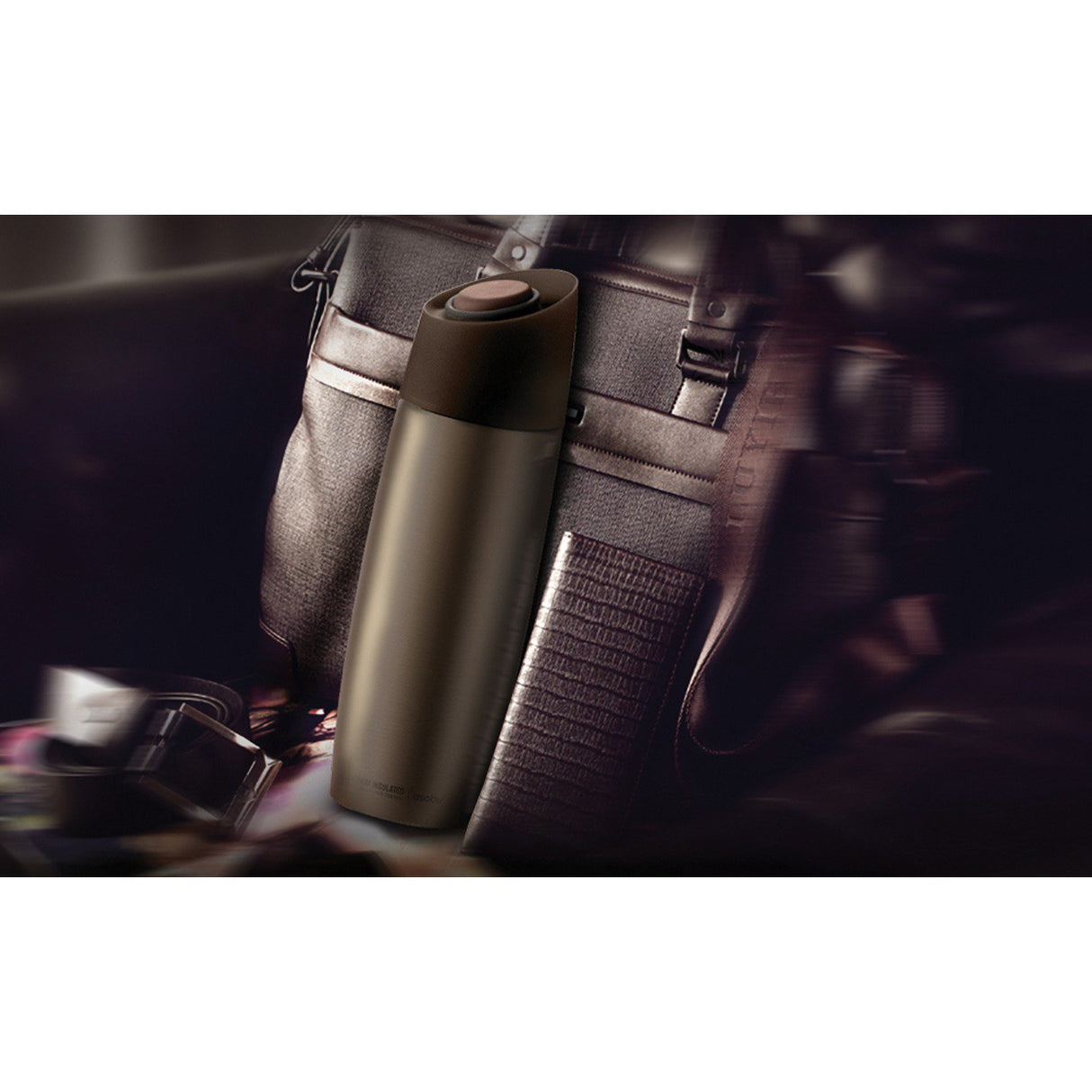 Asobu 5th Avenue Stainless Steel Insulated Tumbler 400ml Brown