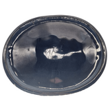 Yorkshire Bonsai Glazed Bonsai Pot Drip Tray Oval Blue - 36cm