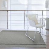 Washable Designer Bordered Grey Rug | 116G