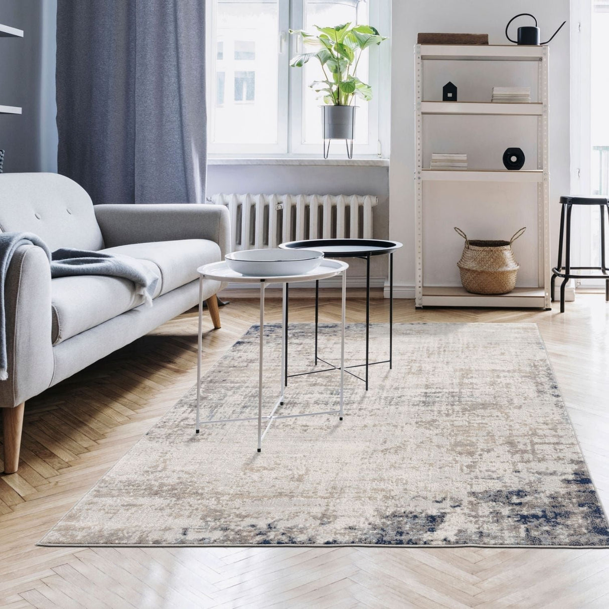 The Rugs - Montana Brown & Navy Rug