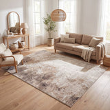 The Rugs Montana Abstract Brown Rug