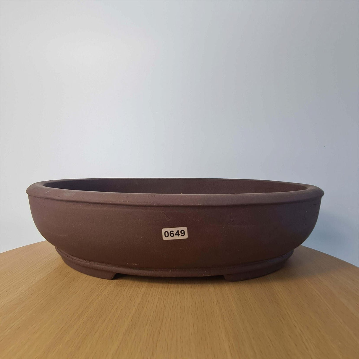 Yorkshire Bonsai Brown Unglazed Oval Bonsai Pot - 37cm