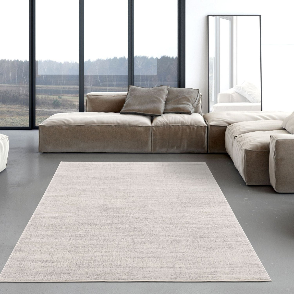 The Rugs Montana Cream & Grey Rug 3800