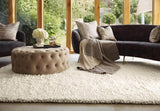 The Rugs Maine Ivory Shaggy Pile Wool Rug