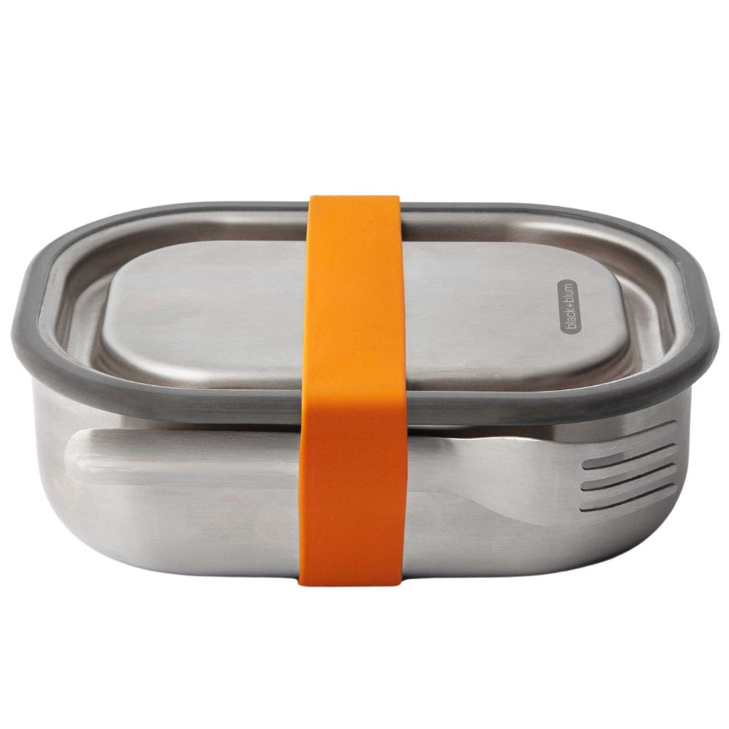 Black+Blum Stainless Steel Lunch Box Small, Orange, 600ml