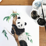 Panda Bear Hand Painted Greetings Card | Katie Hipwell Design