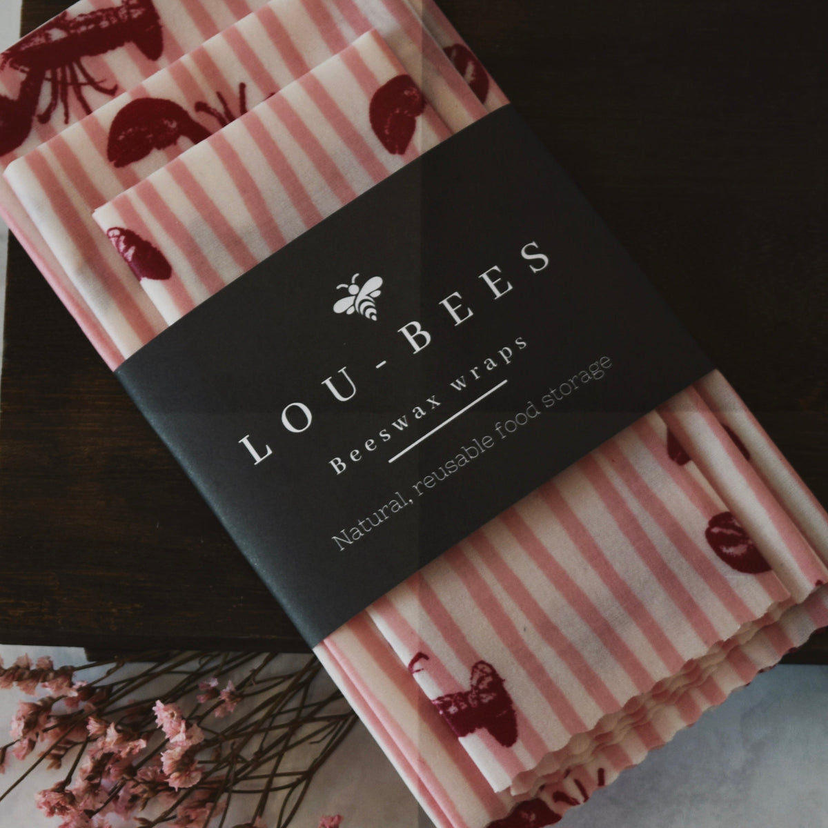 Lou-bees Lobster Beeswax Wraps - Set of 3