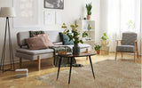 Lagom Natural Shaggy Rug - 100% polyester