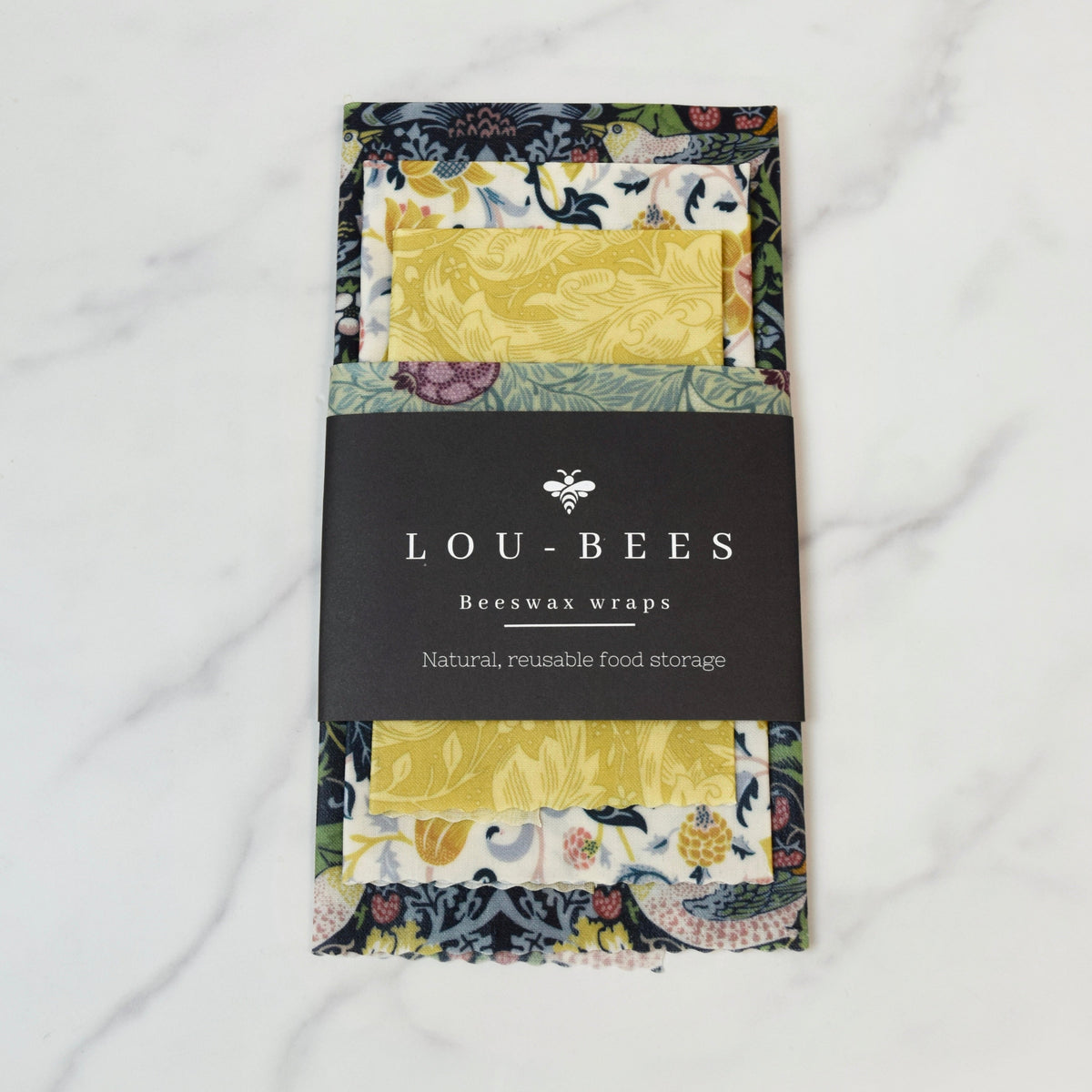 Lou-bees William Morris Country View Beeswax Food Wraps