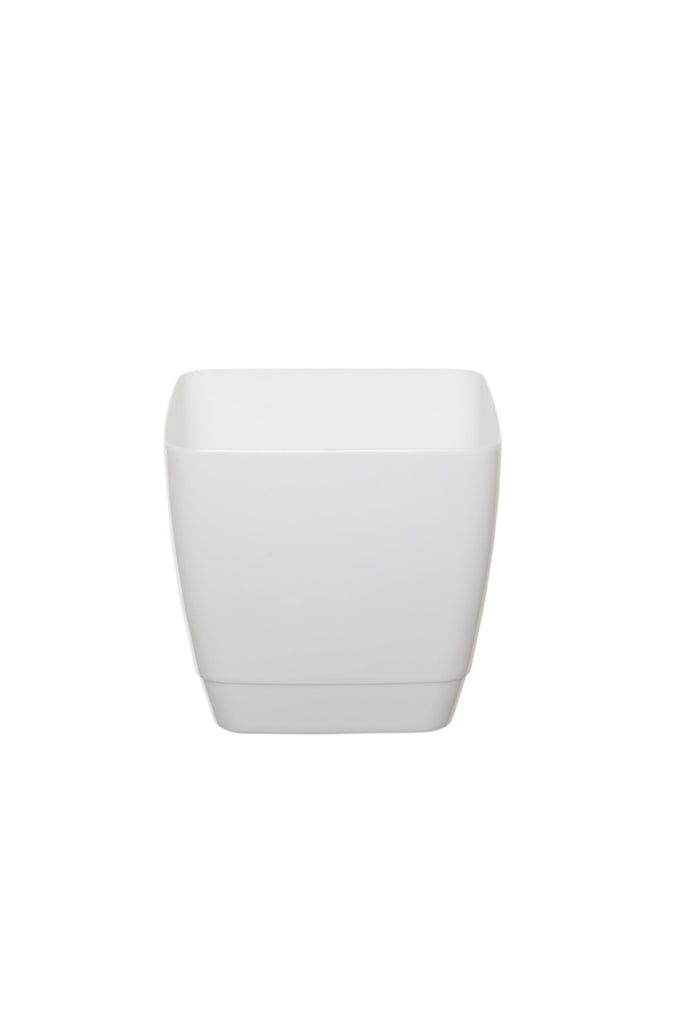 Whitefurze Cool Grey Square Indoor Pot, 22cm