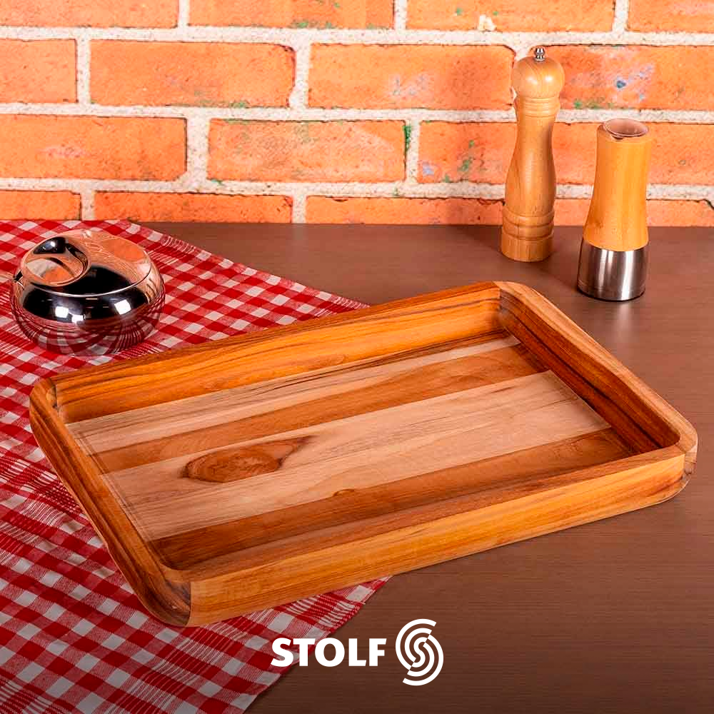 Stolf Teak Wood Serving Tray