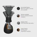 Asobu Pour Over, 32 oz, Black