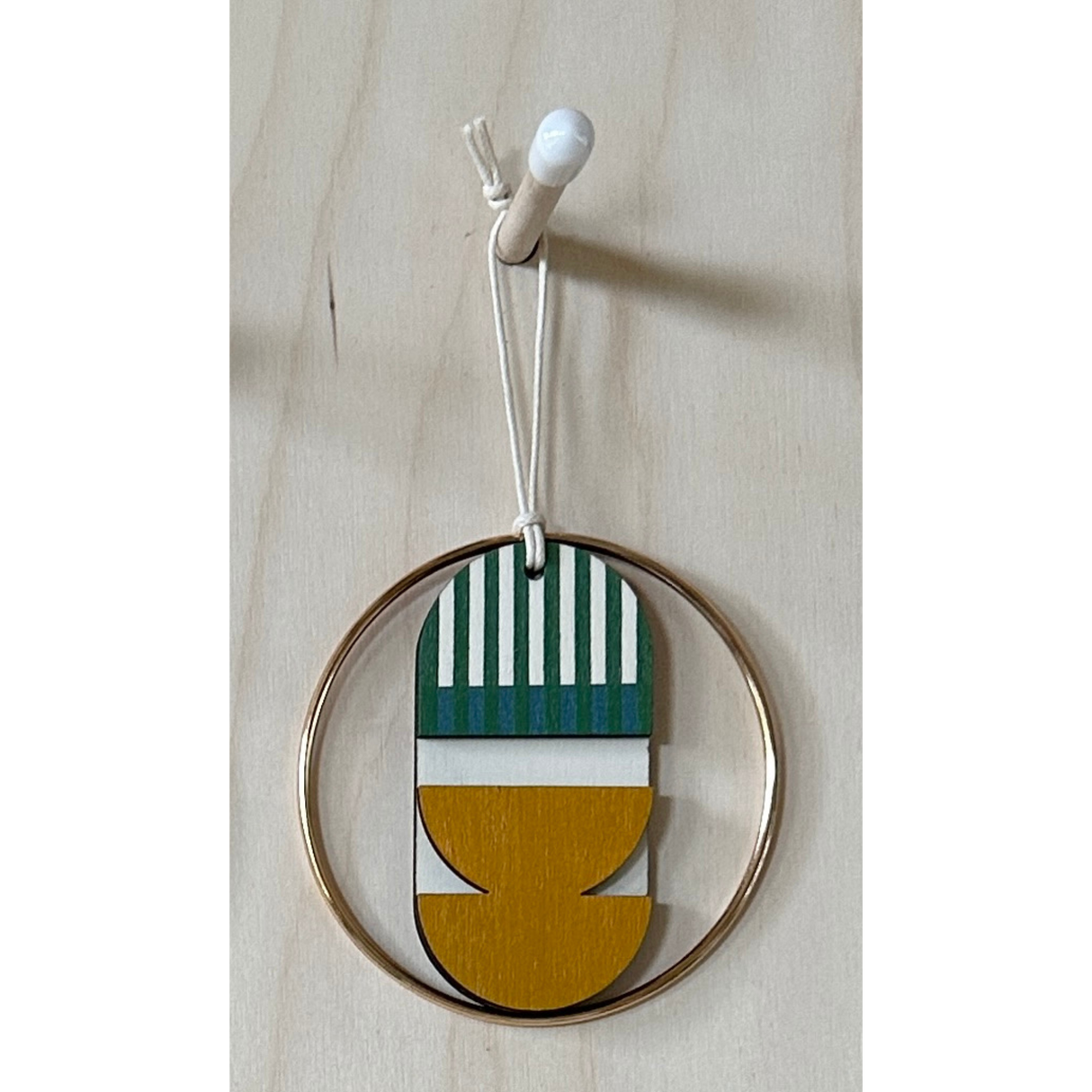 Small Geometric Wall Hanging | Mini Wooden Decoration