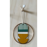 Small Geometric Wall Hanging | Mini Wooden Decoration
