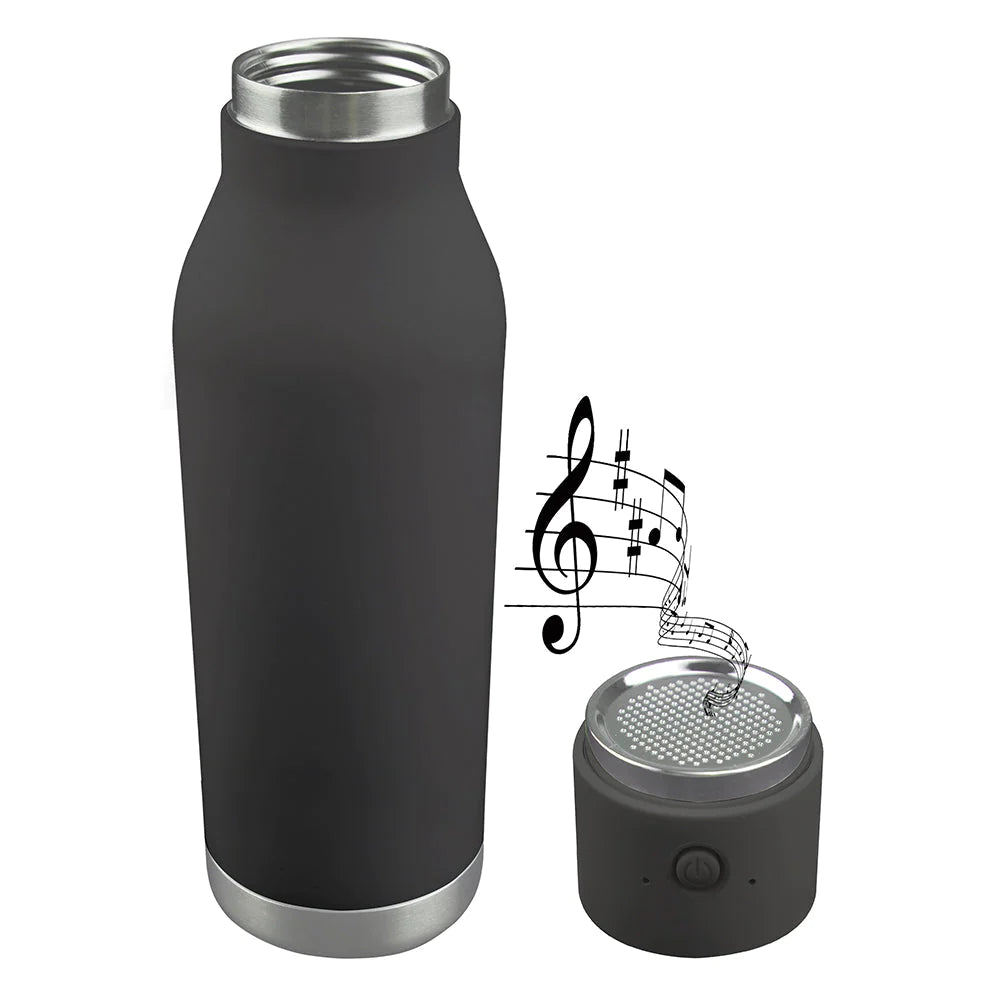 Asobu H2Audio Wireless Speaker Bottle, 500 ml, Black