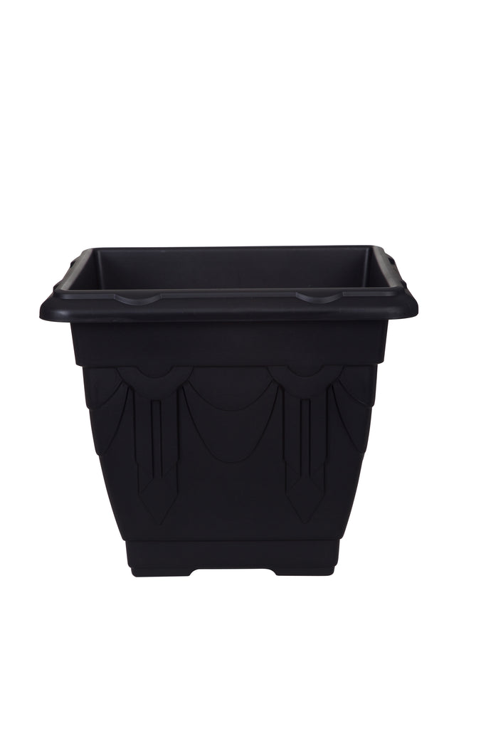 Whitefurze Venetian Forest Green Square Planter, 41cm