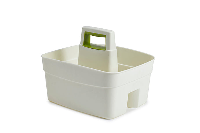 Whitefurze Kitchen Caddy Green with Cream Insert