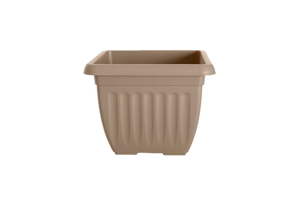 Whitefurze Athens Black  Square Planter, 40cm