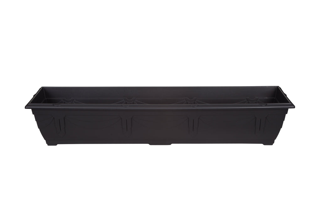 Whitefurze Venetian Black Window Box, 90cm