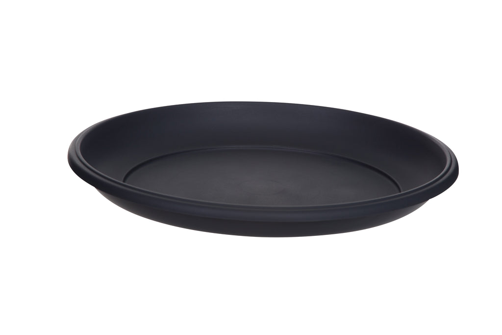 Whitefurze Milano Gunmetal Grey Saucer, 38cm