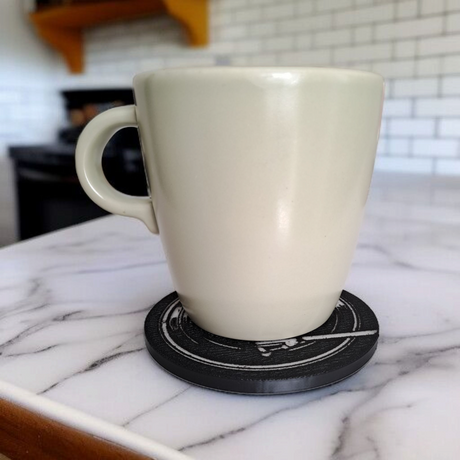 Filamora Studios Retro Vinyl Record Coaster Music Decor
