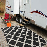 The Rugs Ecology Outdoor Rug Black 400B