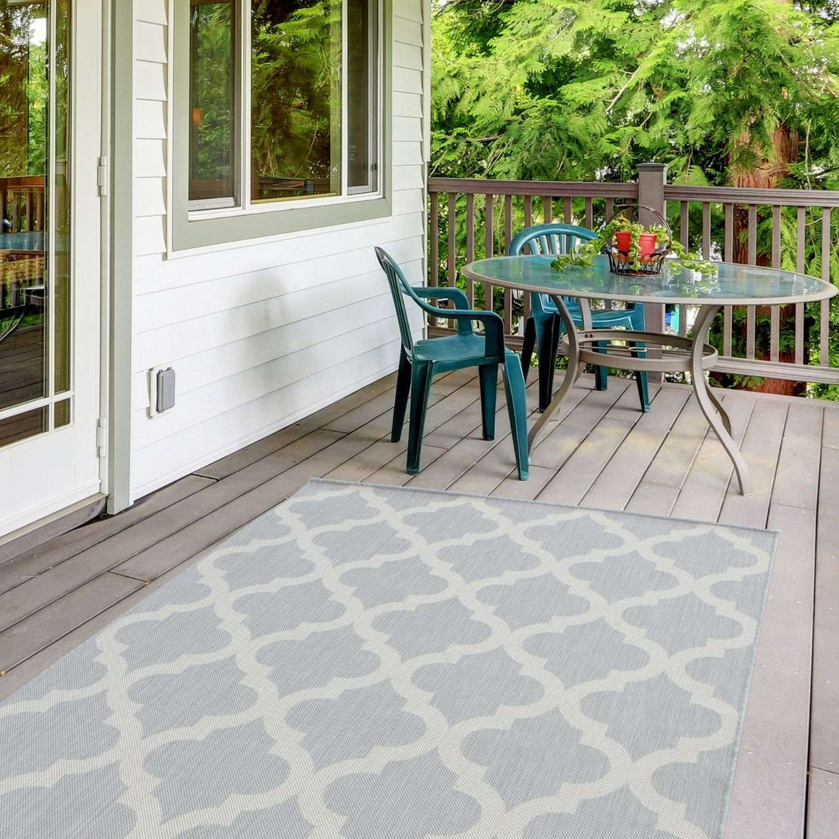 The Rugs Ecology Outdoor Rug Grey 400g