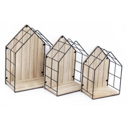 Blush & Bale House Shaped Display Units - 34 x 24 x 13.5cm