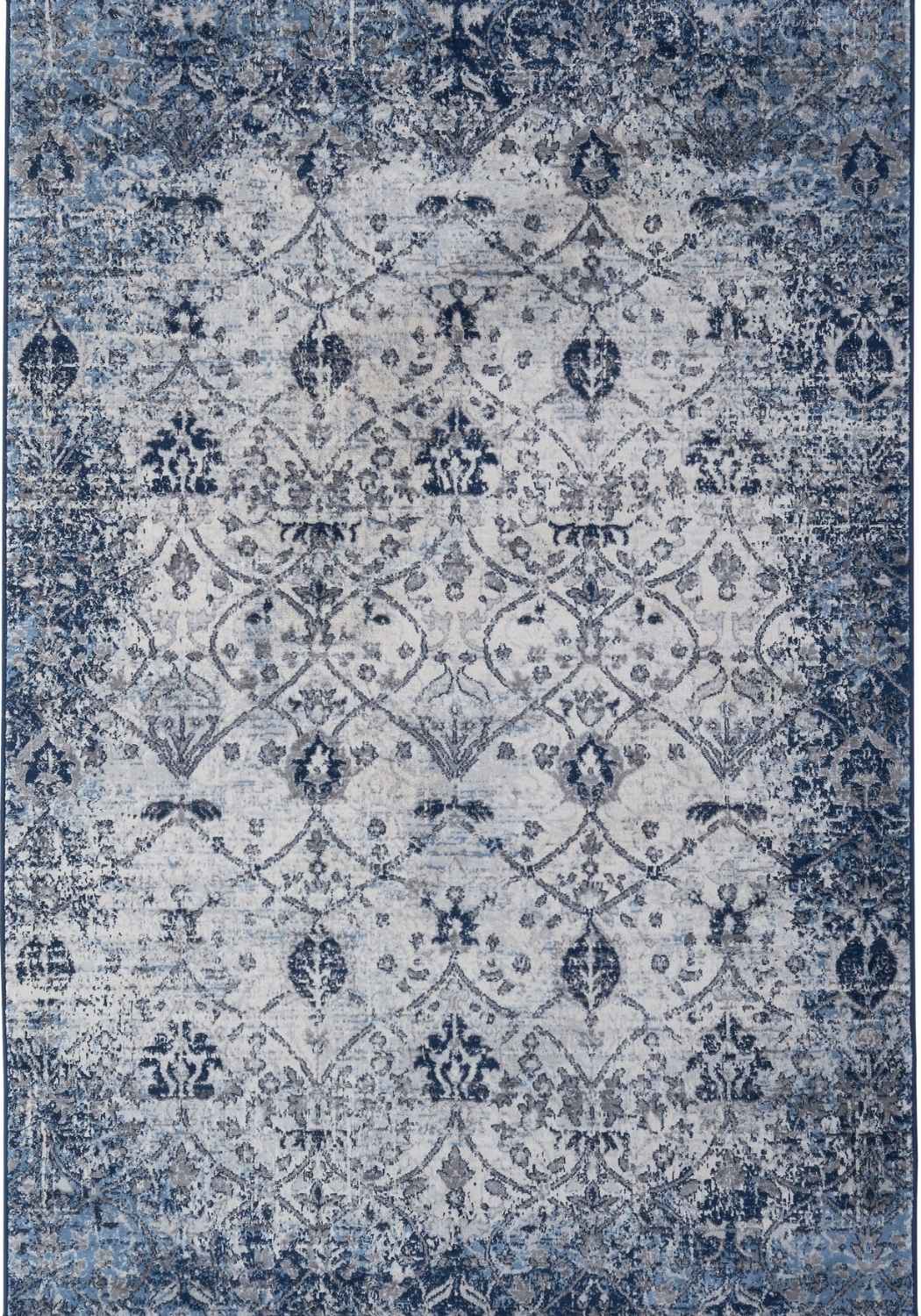 Montana Vintage Navy Indoor Floor Rug 4030 | The Rugs