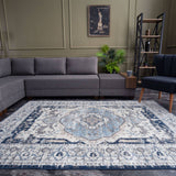 Montana Vintage Navy Rug 4040 by The Rugs