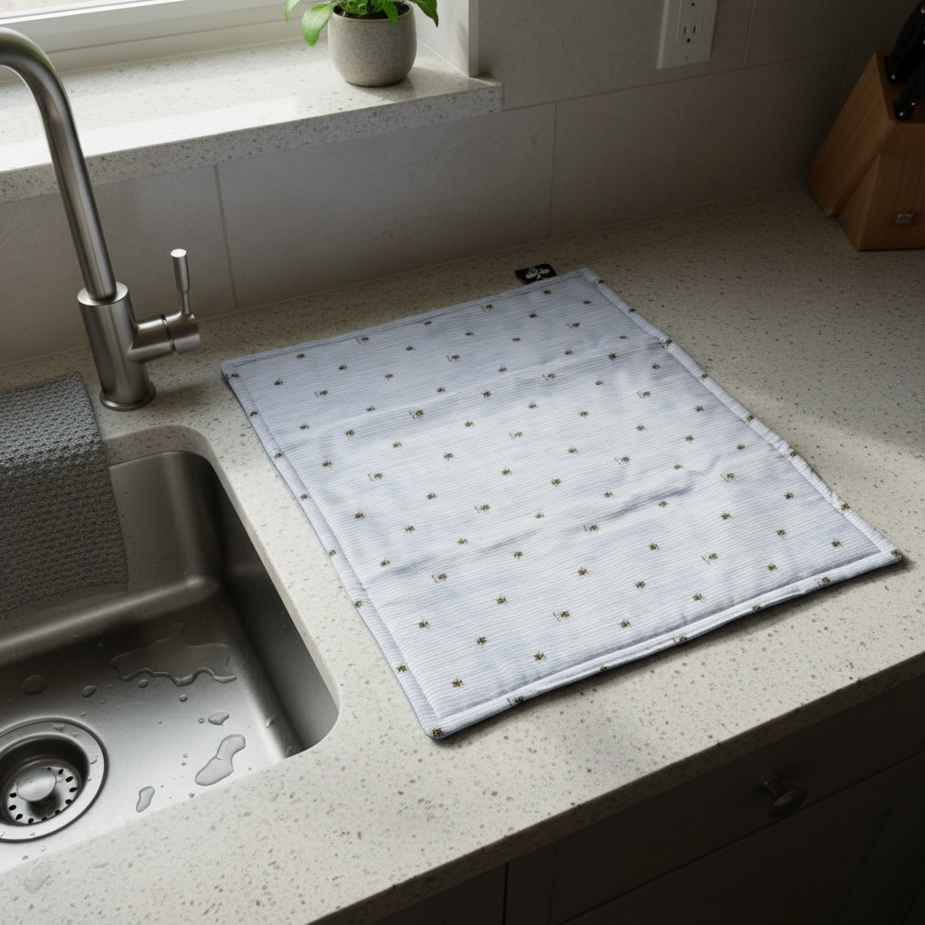 Lou-bees Blue Bee Drying Mat