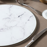 Rinkit Round Glass Chopping Board Marble - 30cm